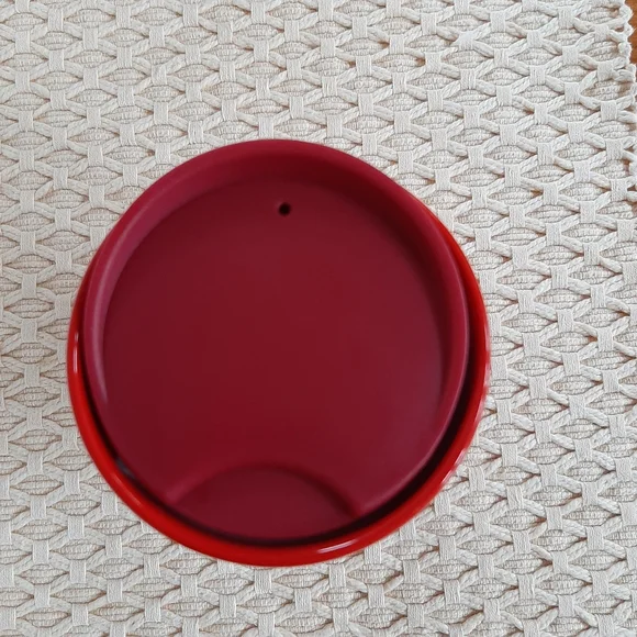 Starbucks Holiday Red Striped Ceramic Tumbler - Picture 4 of 6